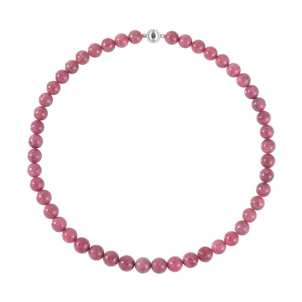 Rhodonit Perlen-Halskette, 50cm - 522,51 ct. image number 0