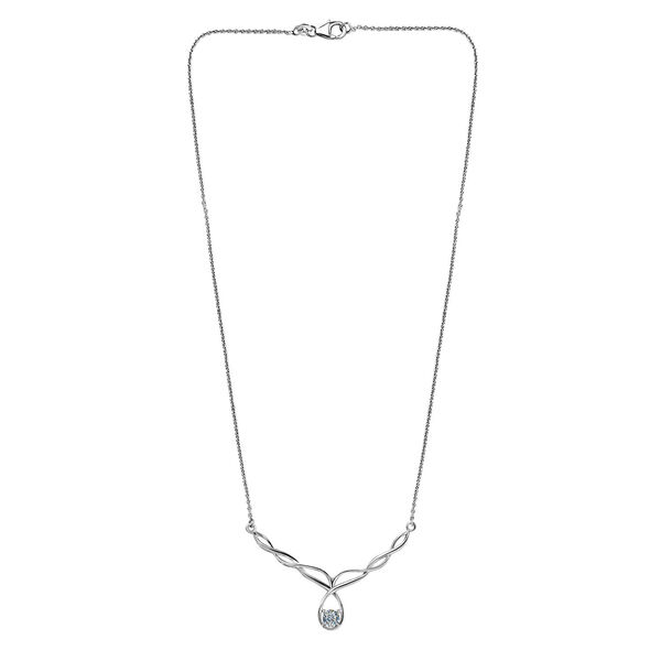 Moissanit Halskette, 45 cm  - 0,42 ct. image number 5