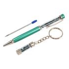 Premium Kollektion: Smaragd Kugelschreiber mit zusätzlicher Mine und Schlüsselanhänger image number 7