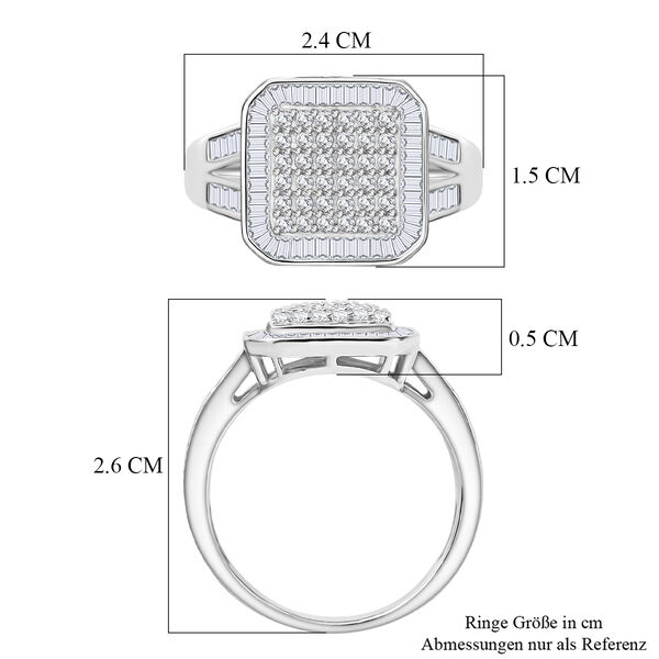 D'Joy wei&szlig;er Diamant Ring - 1 ct. image number 7