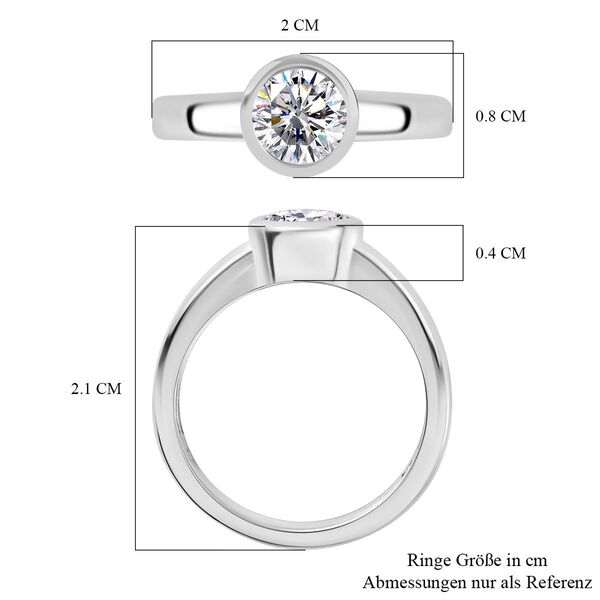 Moissanit Ring - 0,73 ct. image number 7