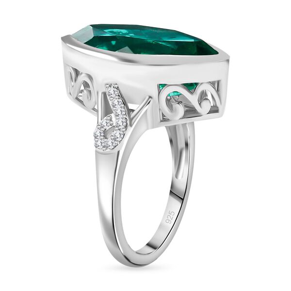 Pfau Triplett Quarz und  Zirkon Ring - 9,02 ct. image number 5