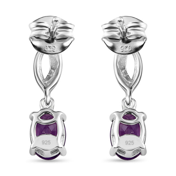Afrikanische Amethyst Ohrringe, 925 Silber ca. 1,40 ct image number 5