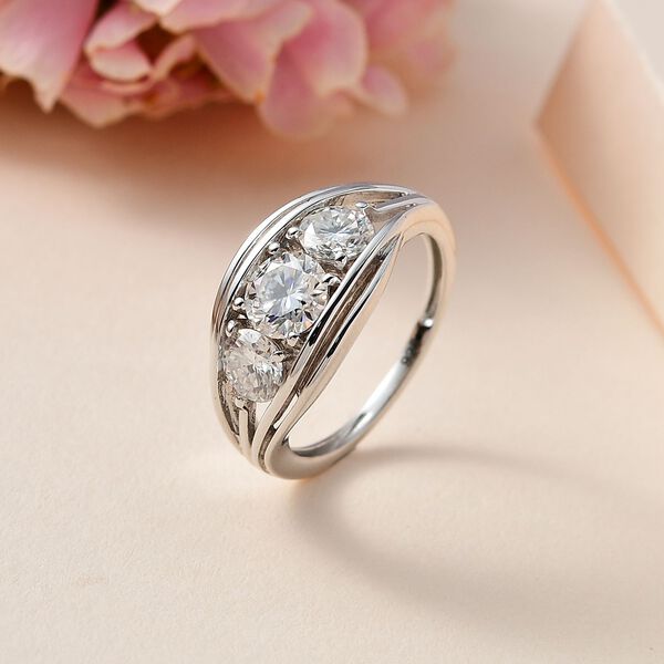 Moissanit Ring - 1,65 ct. image number 2
