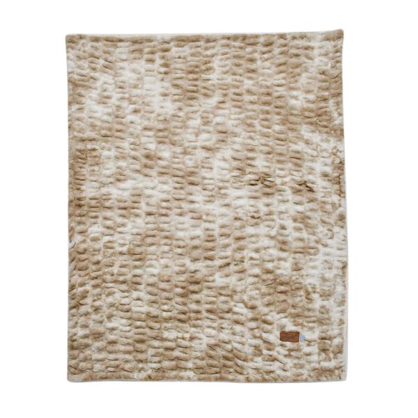 Serenity Night: Exklusive Luxusdecke aus Kunst- und Sherpa-Fell - 150x200 cm, Khaki image number 11