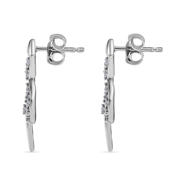 LUXURIANT SI Labor Diamant Ohrringe, 925 Silber rhodiniert - 0,33 ct. image number 4