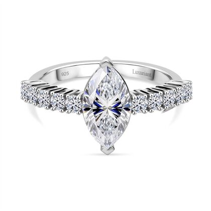LUXURIANT DIAMOND - Lab Grown Diamant VS-EF SGL zertifiziert Ring 950 Platin (Gr&ouml;&szlig;e 20.00) ca. 2.50 ct