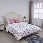 SERENITY NIGHT - 3er-Set, 1 Steppdecke 135x200 und 2 Kissenbezüge (80x80 und 40x80), Blumenwiese