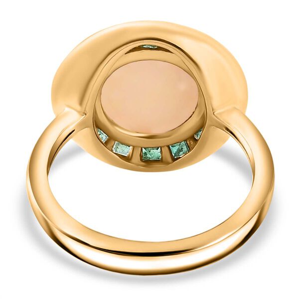 AA nat&uuml;rlicher, &auml;thiopischer Welo Opal, Smaragd und Diamant Ring - 3,25 ct. image number 7