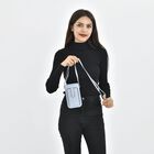 Crossbody Tasche mit RFID Schutz, 10,6x17,6x5cm, Riemen 117cm, blau image number 2
