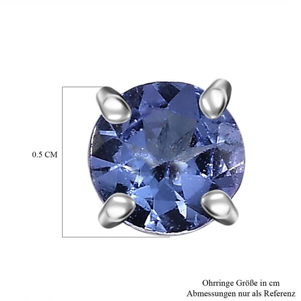 Tansanit Ohrringe - 0,75 ct. image number 6