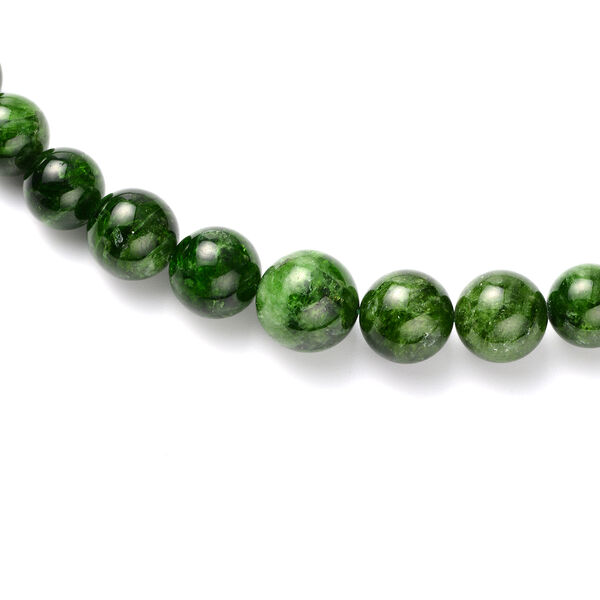 Nat&uuml;rliche Chromdiopsid-Halskette, 45 cm, 375 Gelbgold ca. 263,84 ct image number 2