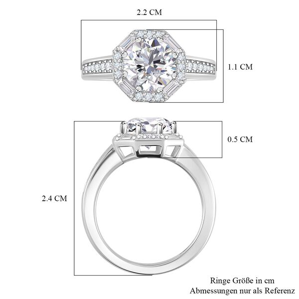 Moissanit Ring - 2,46 ct. image number 6