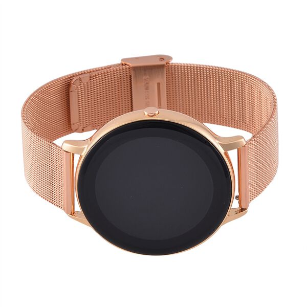 Eleganz Mesh HiWatch Plus, Roségold Smartwatch mit Dual-Modus Bluetooth, 1,28" IPS Display und Wassergeschütztes Design image number 7