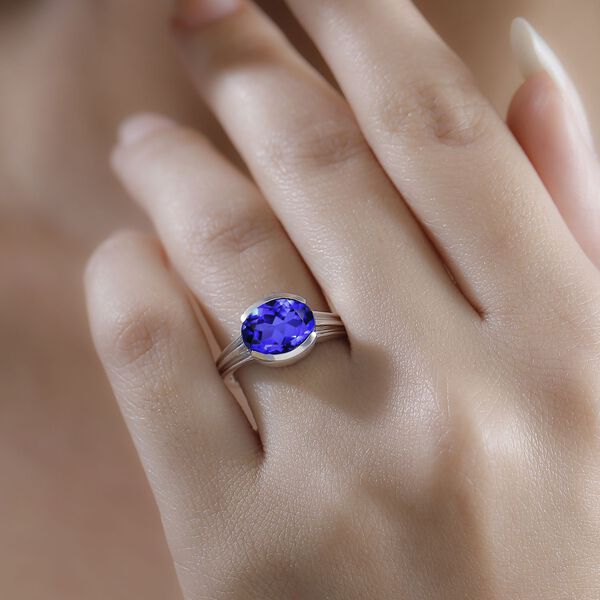 Tansanit-Farbe Quarz Ring - 2,85 ct. image number 3