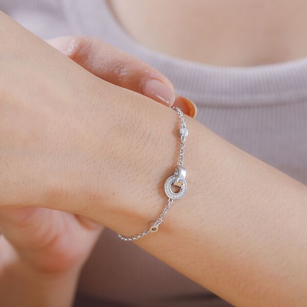 Moissanit Armband, 19 cm - 0,32 ct. image number 3