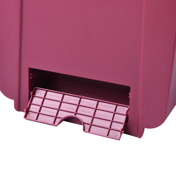 Faltbarer, aufh&auml;ngender M&uuml;lleimer, Kapazit&auml;t 10L, 26x24x10 cm, Lila image number 5