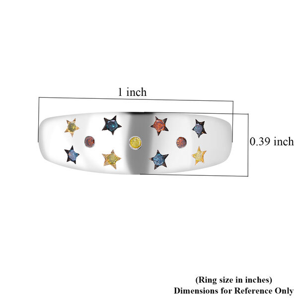 Mehrfarbiger Diamant-Ring - 0,14 ct. image number 4