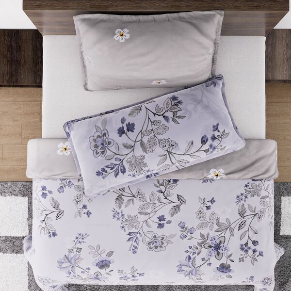 6-teiliges Bettbezug Set, 2 Bettbez&uuml;ge, 4 Kissenbez&uuml;ge, wei&szlig; image number 5