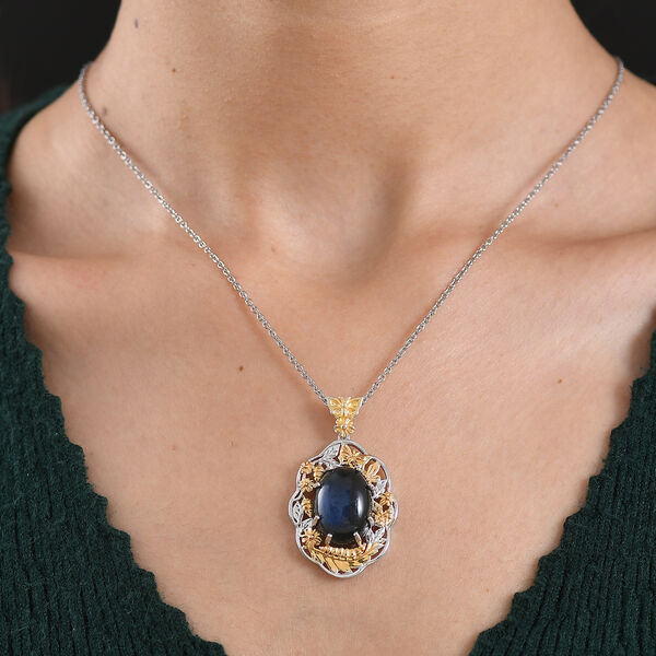 EVER TRUE AAA Labradorit Schmuckset ca. 50 cm ca. 13,60 ct. image number 2