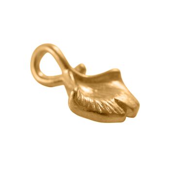 Ginkgoblatt Anh&auml;nger in 999 Gold