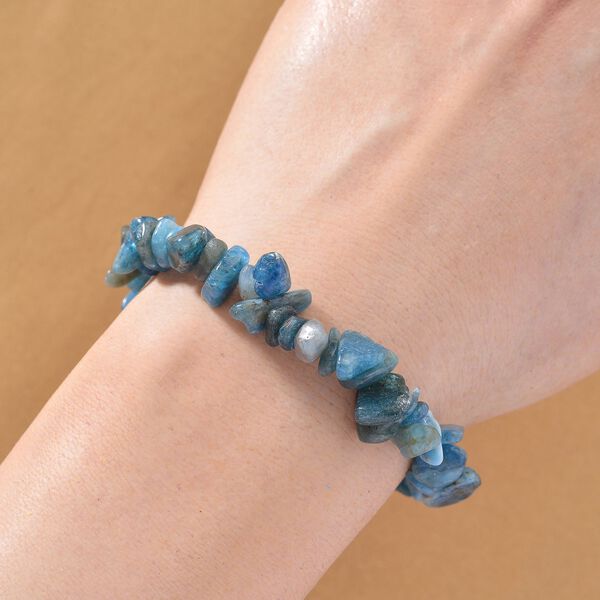 Neon Apatit Armband, flexibel, ca. 85.00 ct image number 2