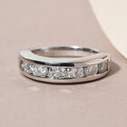 88 Facetten Moissanit-Ring, 925 Silber platiniert  ca. 1,61 ct image number 1