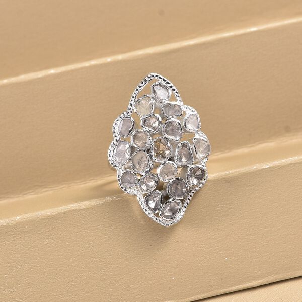 Handgearbeiteter Polki Diamant-Ring - 1 ct. image number 2