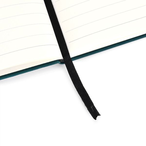 Premium Set; Notizbuch und Taschentagebuch mit geschnitztem, samtigem Hardcover und Kugelschreiber, Grün image number 9