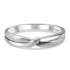 DESIGNER INSPIRIERT - 999 Platin Ring (Größe 16.50) ca. 1,20g