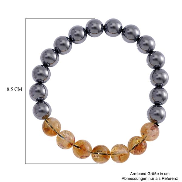 Flexibles Terahertz und Citrin Armband - 140 ct. image number 5