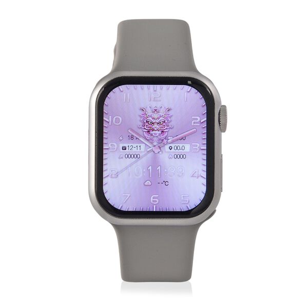 Smartwatch HW mini 2, Set 8 St&uuml;ck, 4,45cm Display, 22,86cm, silberfarben. image number 4