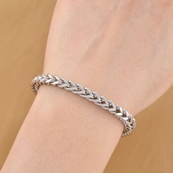 3D Spiga 20+5cm Armband in Silberton