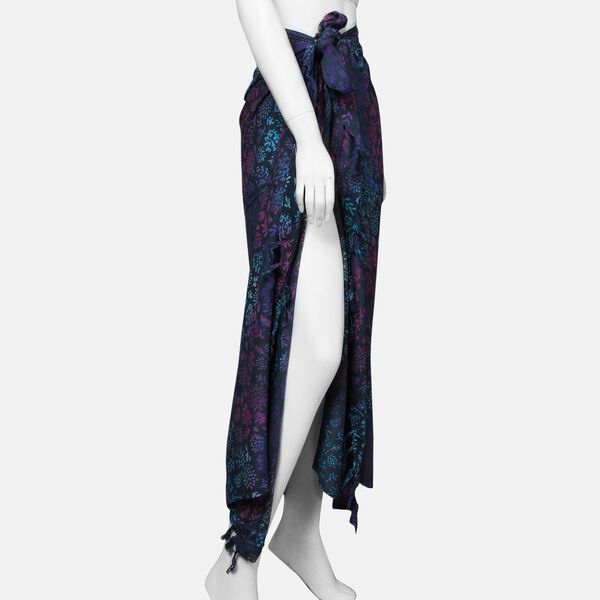 Bedruckter Balinesischer Sarong, Dunkelblau image number 2