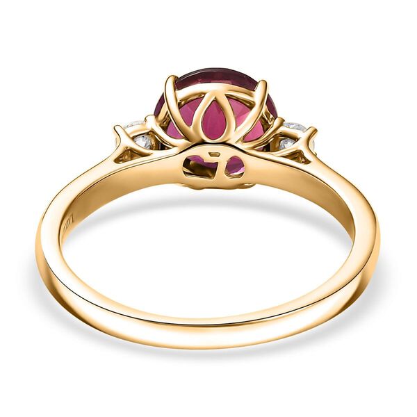 AAA Lab Created Bixbit, Lab Grown Diamant Ring 417 Gold (Größe 16.50) ca. 3,45 ct image number 4