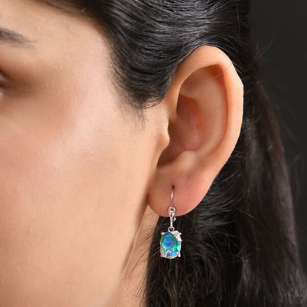 D&rsquo;joy Pfau Quarz Triplette Ohrringe 925 Silber rhodiniert ca. 4.23 ct image number 2