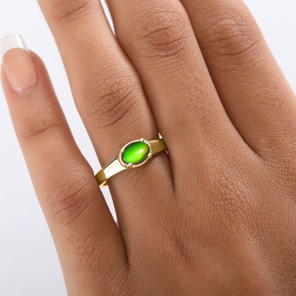 D'Joy Ammolit Ring, 925 Silber vergoldet - 0,87 ct. image number 2