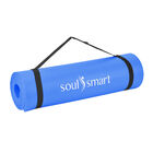 SOUL SMART - NBR Yoga-Matte mit Tragegurt, feuchtigkeitsbeständig, 188x61cm, Blau
