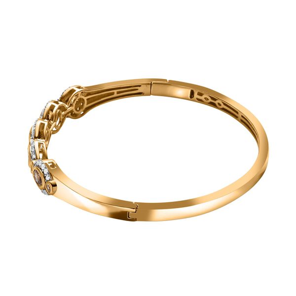 AA natürlicher, goldener Tansanit und Zirkon-Armreif - 4,37 ct. image number 4