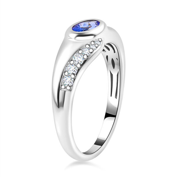 Tansanit und Zirkon Ring - 0,74 ct. image number 5