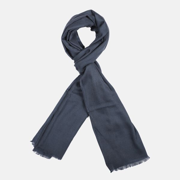 LA MAREY: Superweicher Schal aus 100% Kaschmirwolle, Blau  image number 4