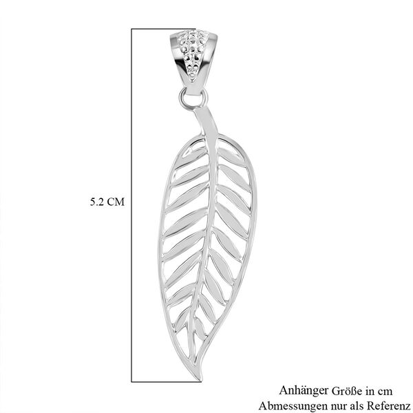 Royal Bali Kollektion- Blatt Anh&auml;nger in 925 Silber image number 5