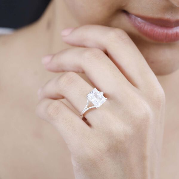 Wei&szlig;er Zirkonia-Ring image number 2