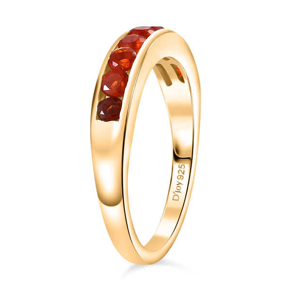 D'Joy AAA Blaze Feueropal Ring, 925 Silber vergoldet - 0,44 ct. image number 5