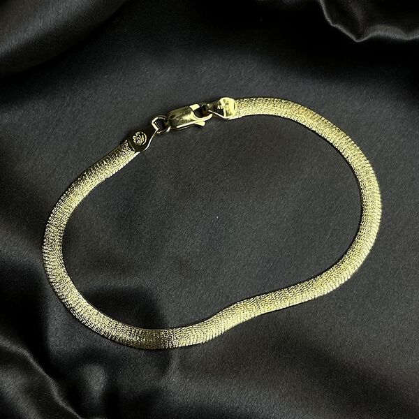 Italienisches Fischgr&auml;ten Armband, ca. 19 cm, ca. 3,74g image number 2