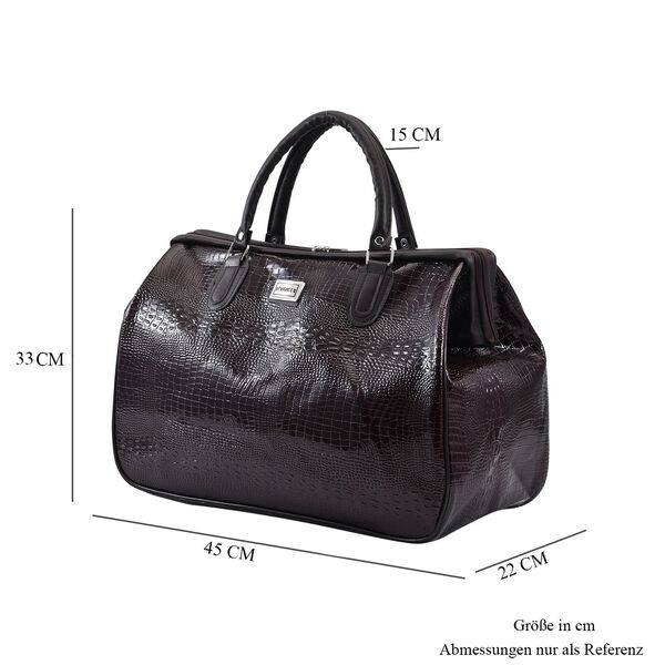 Passage Reisetasche aus naturfreundlichem Kunstleder, 45x20x32cm, Kaffee image number 7