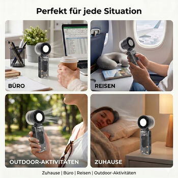 1800mAh Handhold foldable mini fan with lights