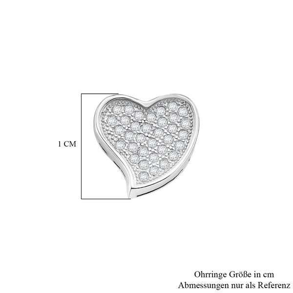 Moissanit Ohrringe 925 Silber rhodiniert ca. 0.48 ct image number 6