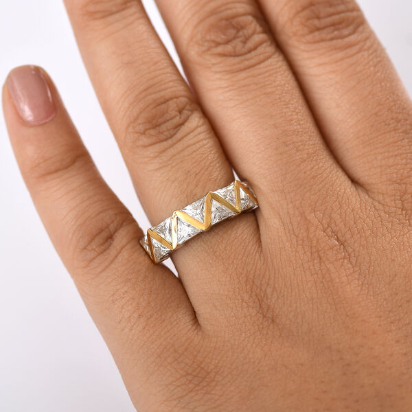 D&rsquo;Joy zweifarbiger Moissanit Ring - 2,64 ct. image number 3