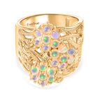 AA Natürlicher, äthiopischer Welo Opal Ring Nickelfreies Messing (Größe 18.00) ca. 2,44 ct